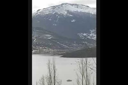 El valle de Riaño, cubierto de nieve