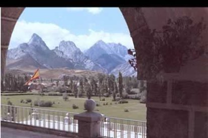 Vista desde el desaparecido parador de Burón