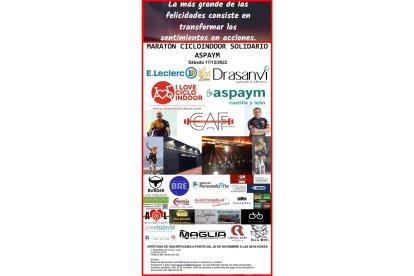 Cartel de la actividad solidaria