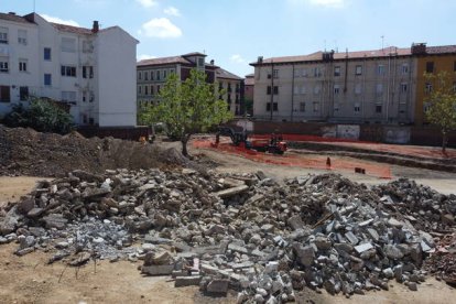 Imagen área de la zona antes de la excavación de los restos iniciada estos días. M. ARGÜELLO