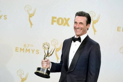 Jon Hamm, premiado por su papel de Don Draper, en 'Mad Men'. PAUL BUCK | EFE