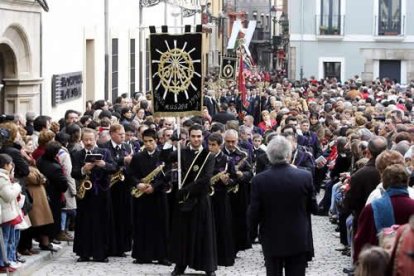 La plaza del Grano, marco incomparable para la primera procesión de la Semana Santa.