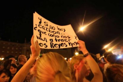 Uno de los carteles que se exhibieron en la Marcha