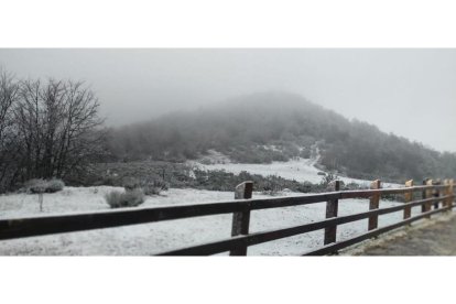 Paisaje nevado este jueves. CAMPOS