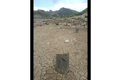La tierra, agrietada, por la falta de agua
