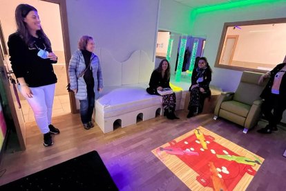 La delegada de la Junta en León visita el centro La Senda de Salud Mental. DL