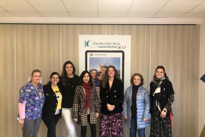 La delegada de la Junta en León visita el centro La Senda de Salud Mental. DL