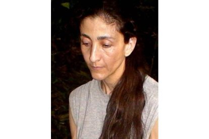 Imagen de una Ingrid Betancourt muy demacrada hecha pública en noviembre del 2007.