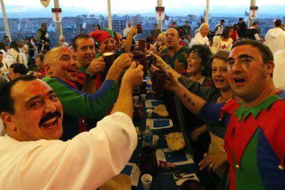 Participantes en la Cena Templaria, en una edición anterior.