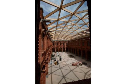 Obras en la sala de la cúpula / FOTO RAMIRO