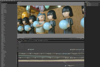 La animación es uno de los fuertes de Mostaza. En la imagen, proceso de creación de ‘Reflejo’. dl