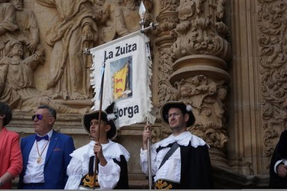 La Real Bandera de Clavijo (Ramiro I) y el Imperial Pendón de San Isidoro (Alfonso VII) celebraron La Zuiza. J. NOTARIO