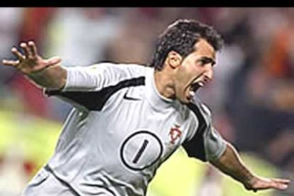 El portero de Portugal detuvo el penalti a Vassell, y tomó la responsabilidad de marcar el tiro decisivo para su selección.
