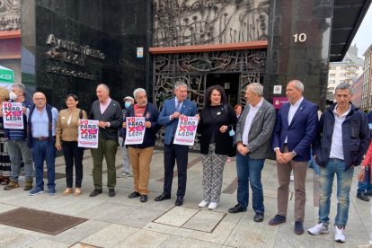 Paro en el Ayuntamiento de León. RAMIRO