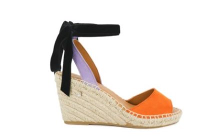 Alpargata Lua Sinfonía Naranja. Patricia Rosales. 129 euros