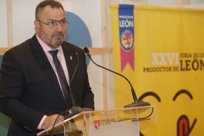 Eduardo Morán durante su discurso. RAMIRO
