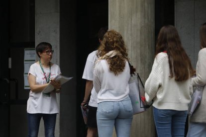 Silencio absoluto en las facultades esta mañana. FERNANDO OTERO