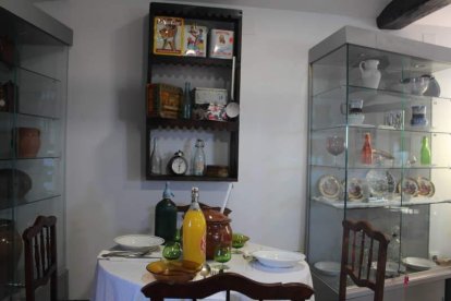 Recreación de una cocina tradicional.