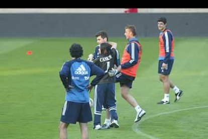 El entrenamiento se interrumpió hasta la llegada de los agentes de seguridad.