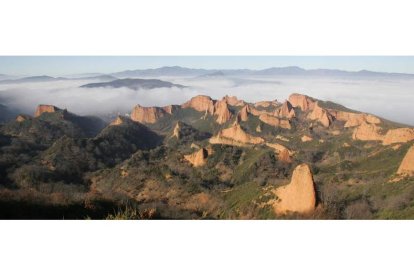 Una panorámica del espacio cultural de Las Médulas, en una imagen de archivo.