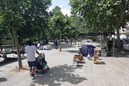 Rastro de Ponferrada, casi sin gente. DL