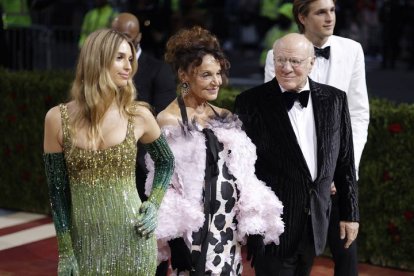 Talita von Fuerstenberg, Diane von Fuerstenberg, Barry Diller y Rocco Brignone