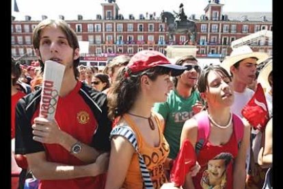 En la Plaza Mayor de Madrid. La capital española podría tener una nueva oportunidad en cuatro años más.