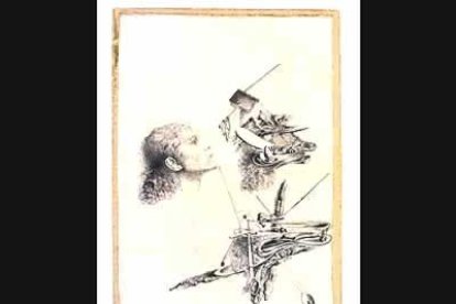 Uno de los dibujos del libro Dalí íntimo que sirvieron como muestra en el acto de apertura del año Dalí.