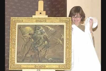 Una de las últimas obras de Dalí que fueron presentadas en el Reina Sofía de Madrid. En 1940 el artista catalán pintó el cuadro 'Tres mujeres imitando el movimiento de un velero'.