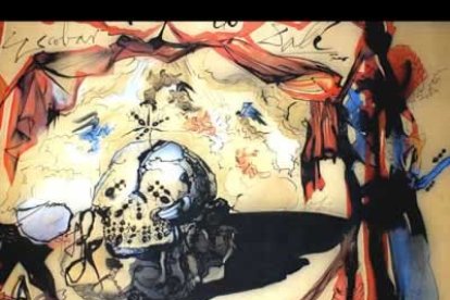Uno de los dibujos del libro <i>Dalí intimo, apuntes, proyectos, dibujos de taller y palabras entre contemporáneos</i>