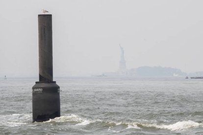 La Estatua de la Libertad, al fondo. EFE