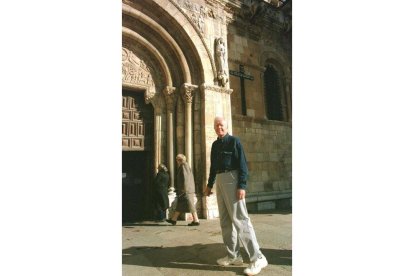 Jimmy Carter, en su visita a San Isidoro. RAMIRO