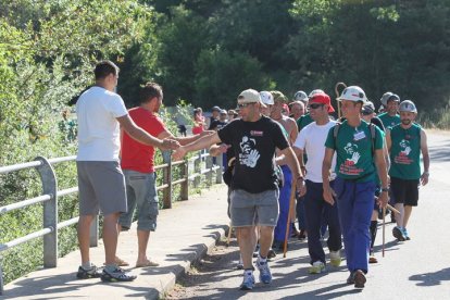 Mineros durante la III Marcha Minera. JESÚS F SALVADORES