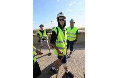 Mineros durante la III Marcha Minera. NOBERTO
