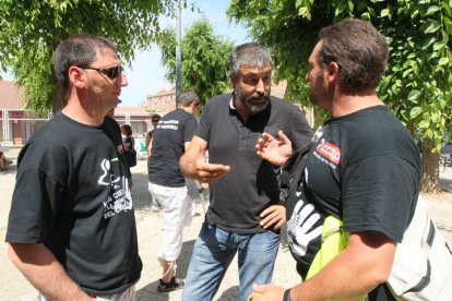 Mineros durante la III Marcha Minera. NOBERTO