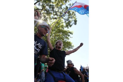 Llegada de la III Marcha Minera al centro de Madrid. NOBERTO