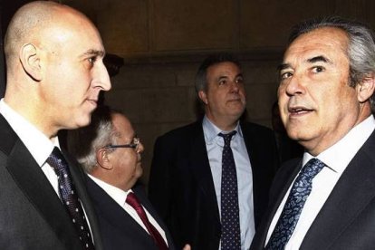 José A. Díez, Ángel Villa, Graciliano Álvarez y Rajoy.