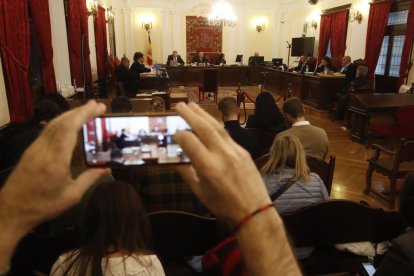 Pedro Muñoz, durante su declaración ante el juez. RAMIRO