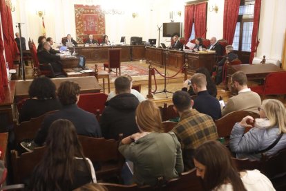 JUPedro Muñoz, durante su declaración ante el juez. RAMIRO