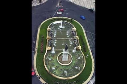 Plaza de Guzmán vista desde una grúa