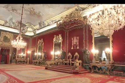 Vista del Salón del Trono, donde los invitados serán recibidos por los Reyes.