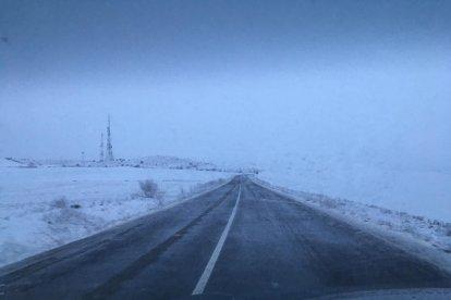 Los Oteros, en el sur de León, nevados. DL