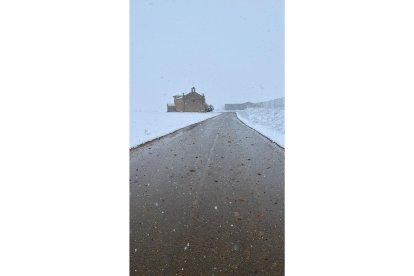 Los Oteros, en el sur de León, nevados. DL