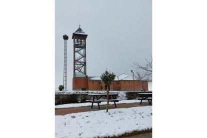 Así se encontraba este jueves Bercianos del Real Camino. ACACIO