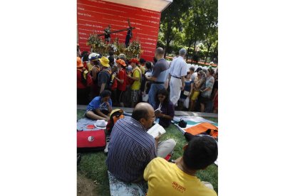 Peregrinos visitaron al Nazareno durante todo el día. Raquel P. Vieco