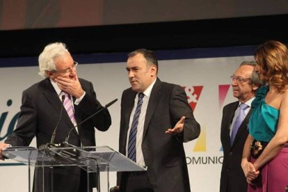 Con Xabier Fortes y Federico Sánchez. LDM/Barredo
