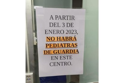 Cartel que anuncia la medida a partir del 3 de enero. DL