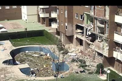 Por la mañana, la escena en la zona de la explosión, dejaba bien clara la magnitud del desastre