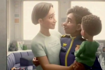 Imagen de la pareja lésbica de la película. DISNEY