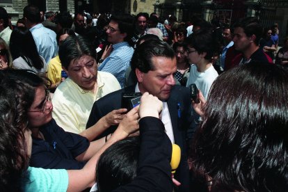 El Alcalde Mario Amilivia, entonces alcalde de León.